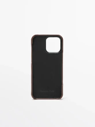 Custodia per iPhone 16 Pro Max in pelle nappa