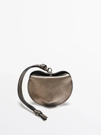 Custodia pieghevole per AirPods in pelle nappa