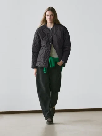 Giacca a mantella trapuntata