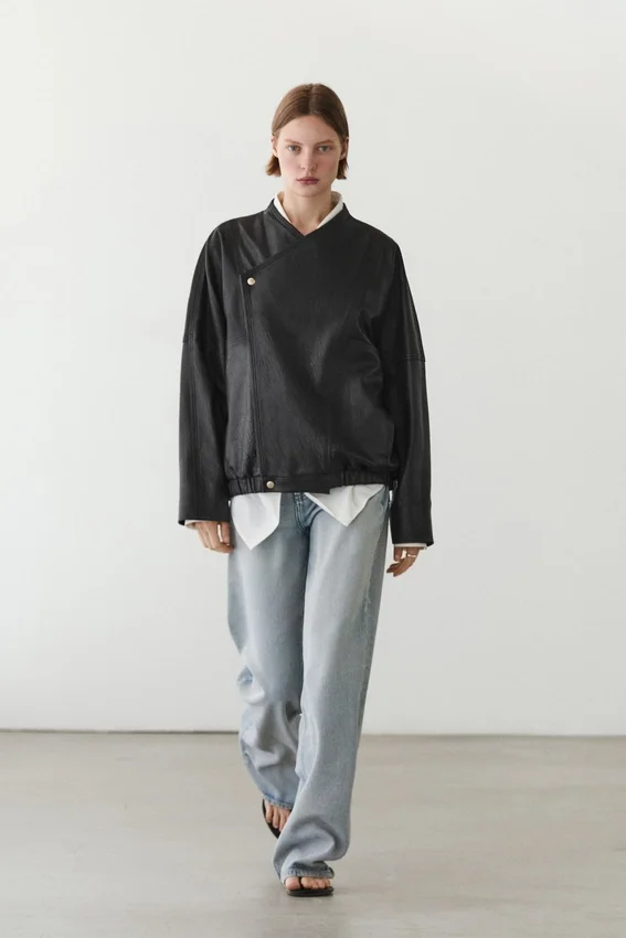 Giacca bomber in pelle Giacca bomber in pelle