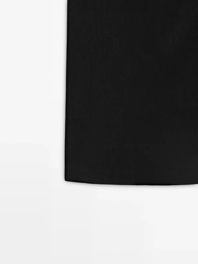 Gonna midi dritta in misto lino Gonna midi dritta in misto lino