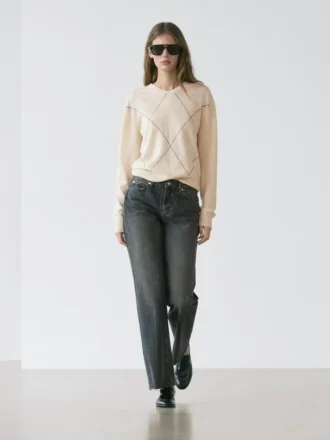 Jeans a gamba dritta