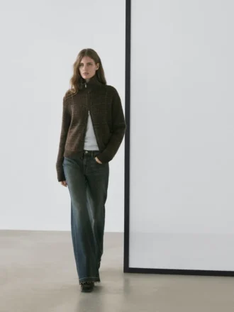 Jeans a zampa d’elefante a vita media