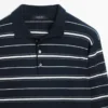 Maglia polo a righe in misto cotone