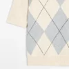 Maglia polo in maglia argyle
