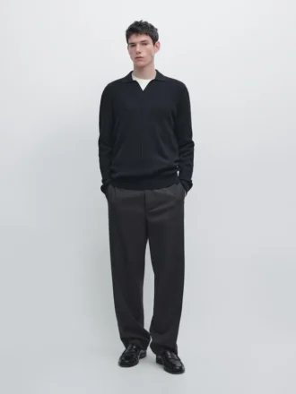 Maglia polo in misto cotone