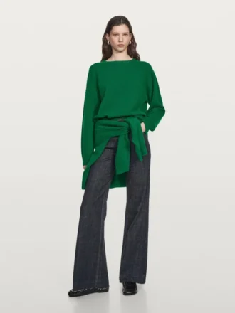 Maglione a girocollo in misto lana