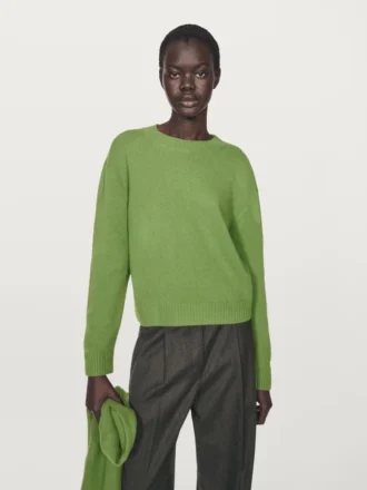 Maglione a girocollo in misto lana