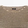 Maglione a righe in maglia 100% cotone