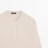Maglione Henley in misto lana con ricami