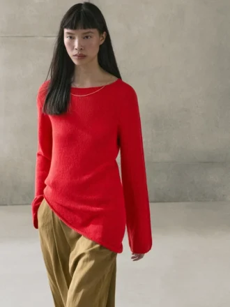 Maglione in maglia asimmetrica