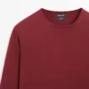 Maglione in maglia di cotone con collo rotondo