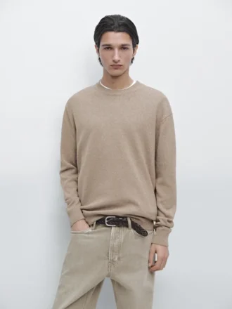 Maglione in maglia di cotone Moulina