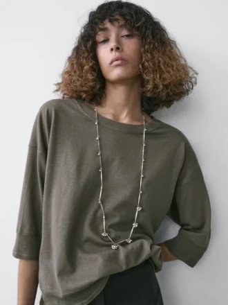 Maglione in maglia mista cotone