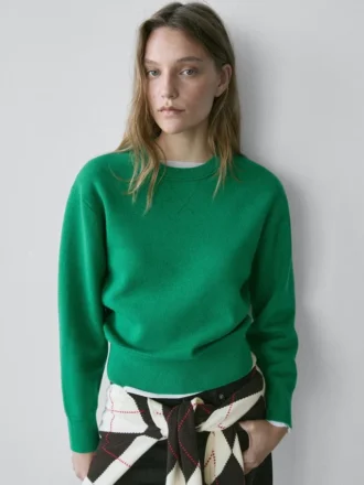 Maglione in maglia mista cotone