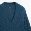 Maglione in maglia mista cotone con dettagli annodati