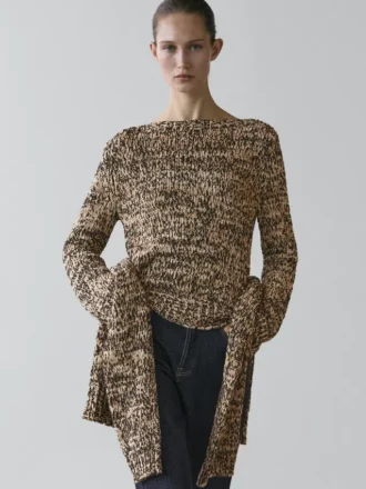 Maglione in maglia mista cotone Mouline