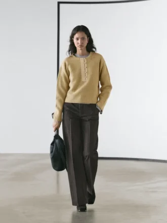 Maglione in maglia mista lana