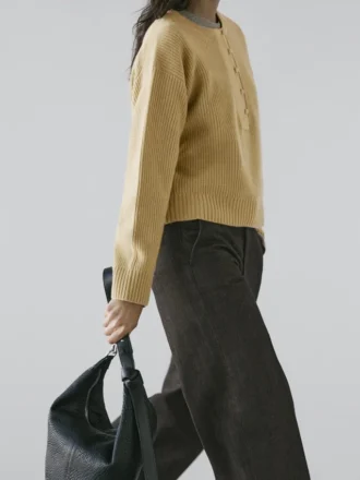 Maglione in maglia mista lana