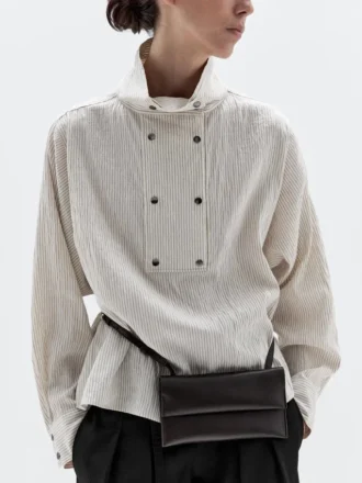 Mini borsa a tracolla in pelle nappa