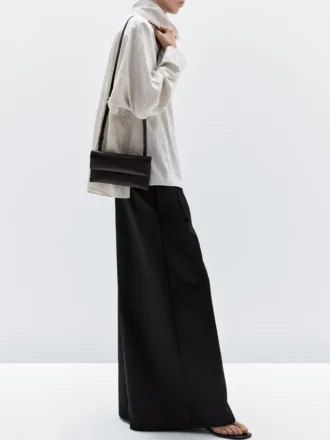 Mini borsa a tracolla in pelle nappa