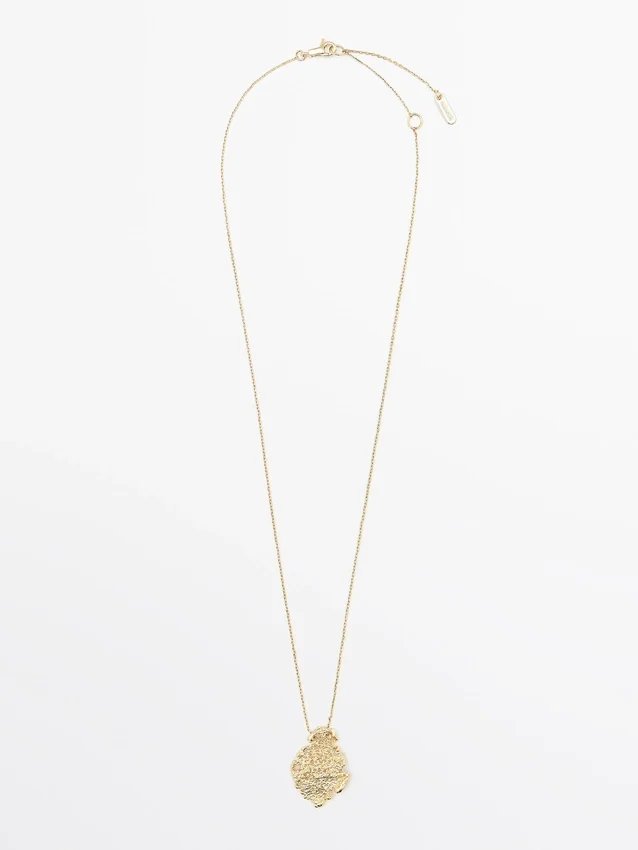 Mini collana con ciondolo in pizzo Mini collana con ciondolo in pizzo