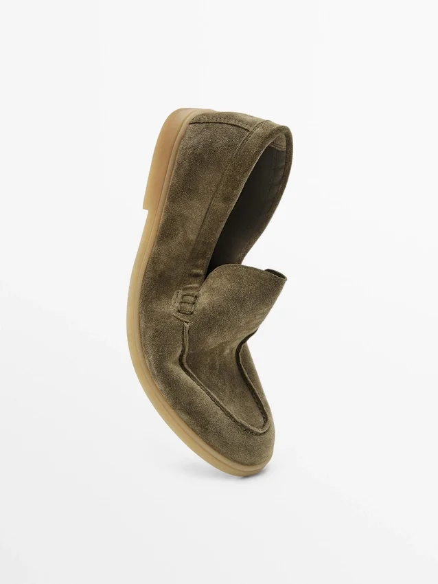 Mocassini in pelle crosta Mocassini in pelle crosta