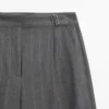 Pantaloni a righe sottili con pinces