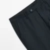 Pantaloni da abito da uomo in lana fresca con microstruttura