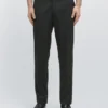 Pantaloni da completo in lana leggera gessata Pantaloni da completo in lana leggera gessata