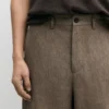 Pantaloni da completo in lino