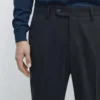 Pantaloni da completo in misto lana fresca