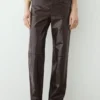 Pantaloni in pelle nappa