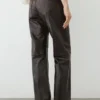 Pantaloni in pelle nappa