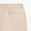 Pantaloni jogger in cotone e lino