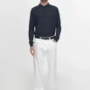 Pantaloni slim fit effetto denim