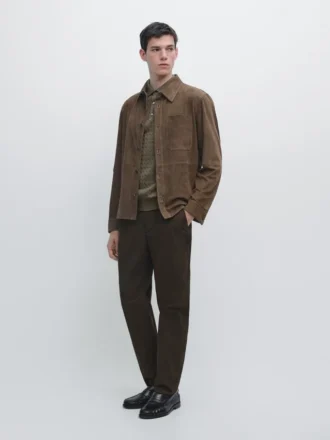 Pantaloni slim fit in cotone