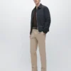 Pantaloni slim fit in misto cotone
