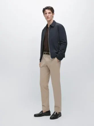 Pantaloni slim fit in misto cotone