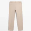 Pantaloni slim fit in misto cotone