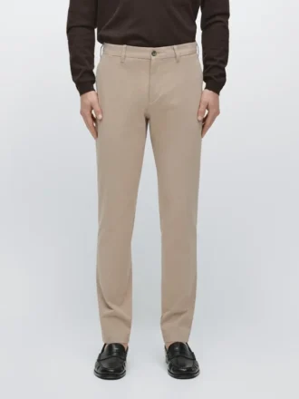 Pantaloni slim fit in misto cotone