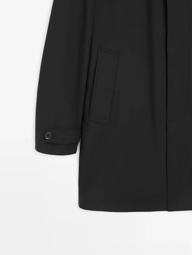 Parka in tessuto tecnico leggero Parka in tessuto tecnico leggero