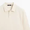 Polo a maniche lunghe in cotone mercerizzato piqué