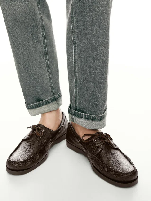 Scarpe da barca in pelle Scarpe da barca in pelle