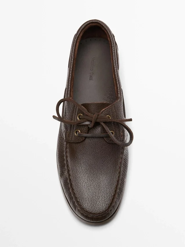 Scarpe da barca in pelle Scarpe da barca in pelle