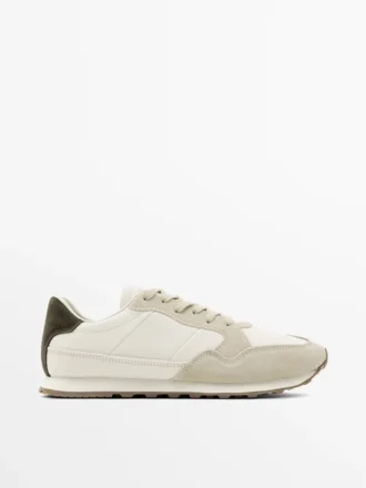 Scarpe da ginnastica con inserto posteriore a contrasto