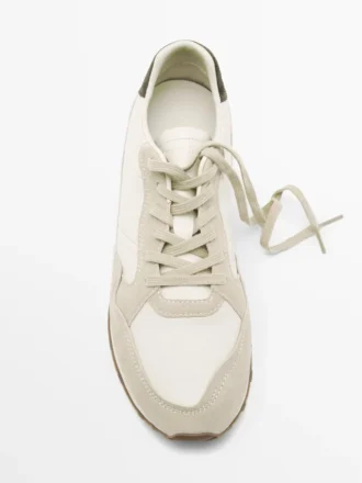 Scarpe da ginnastica con inserto posteriore a contrasto