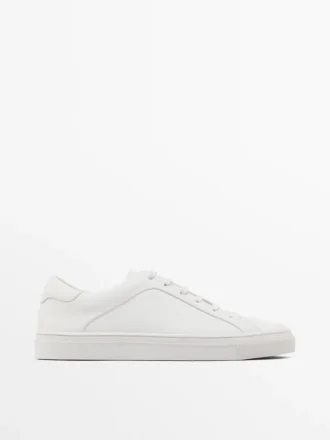 Sneakers in pelle scamosciata