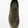 Sneakers in pelle scamosciata crosta