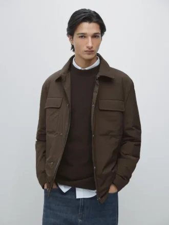 Sovracamicia con tasche e colletto